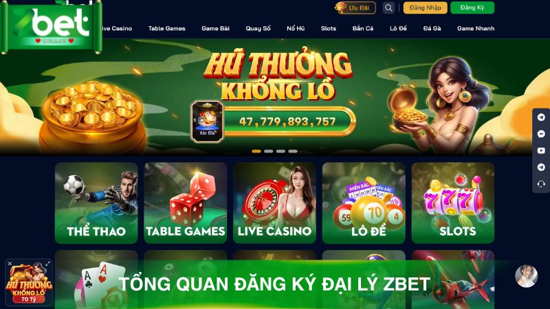 Những lý do nên trở thành đại ký Zbet