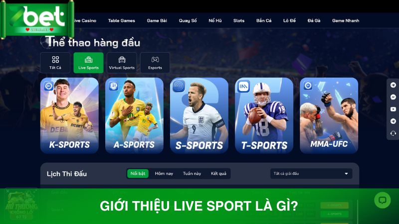 Tìm hiểu tổng quan live sport là gì?