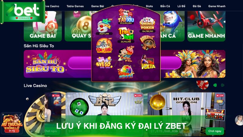 Những lưu ý quan trọng khi trở thành đại lý Zbet