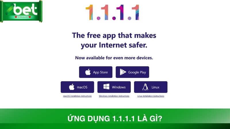 Ứng dụng 1.1.1.1 là gì?